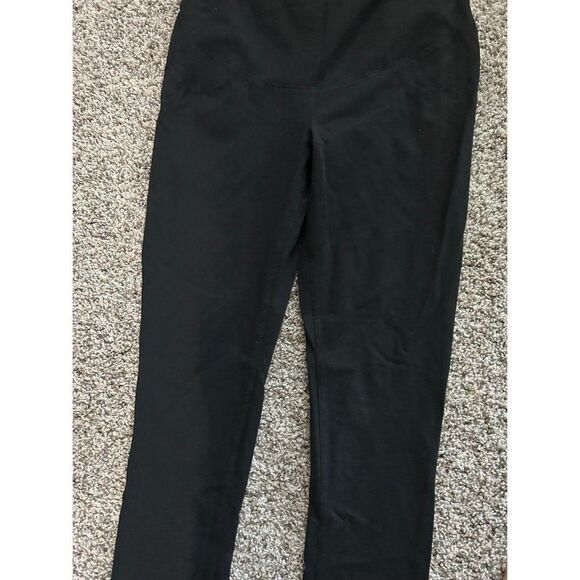 Solid Black Pull On Maternity Leggings - Picture 3 of 4